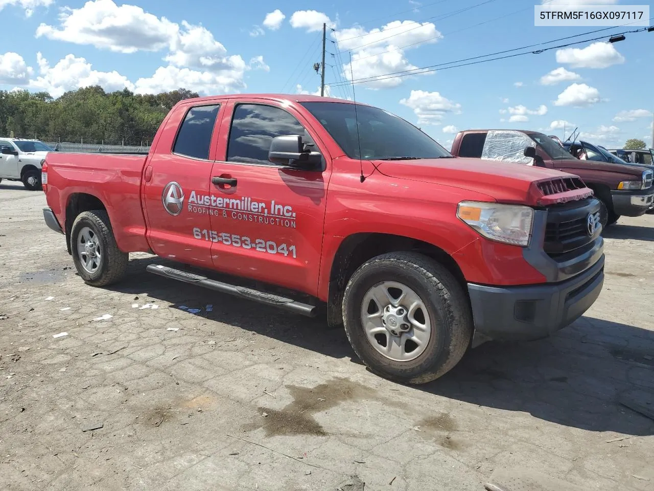 5TFRM5F16GX097117 2016 Toyota Tundra Double Cab Sr