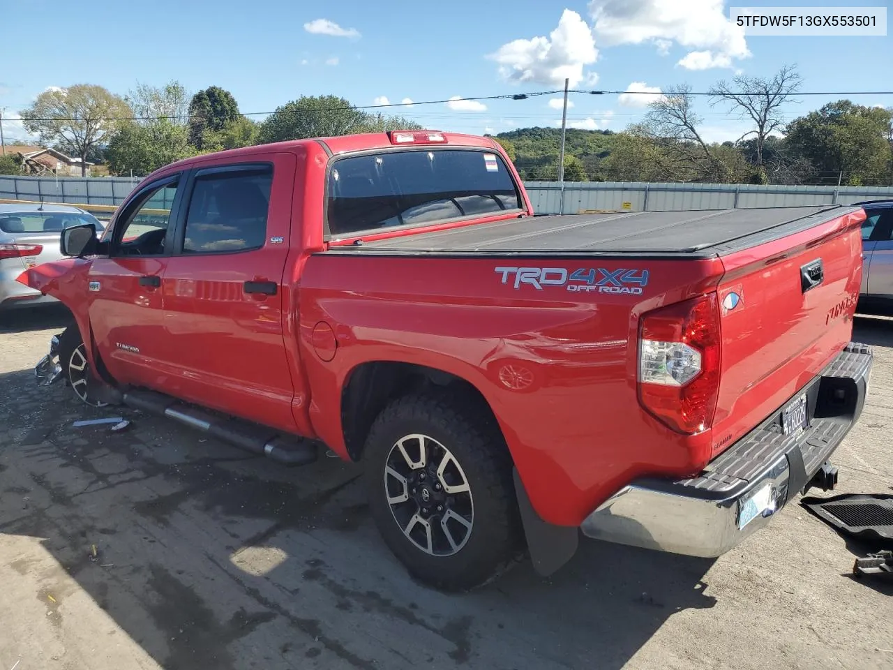 2016 Toyota Tundra Crewmax Sr5 VIN: 5TFDW5F13GX553501 Lot: 72339794