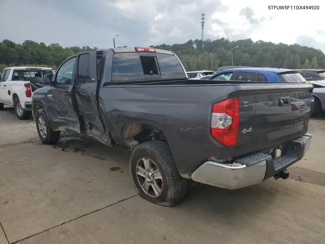 2016 Toyota Tundra Double Cab Sr VIN: 5TFUW5F11GX494920 Lot: 72697094