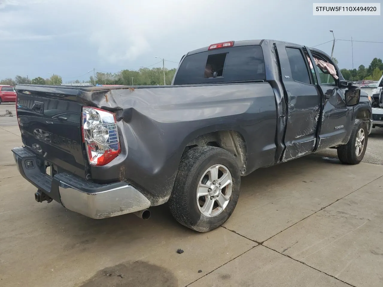 2016 Toyota Tundra Double Cab Sr VIN: 5TFUW5F11GX494920 Lot: 72697094