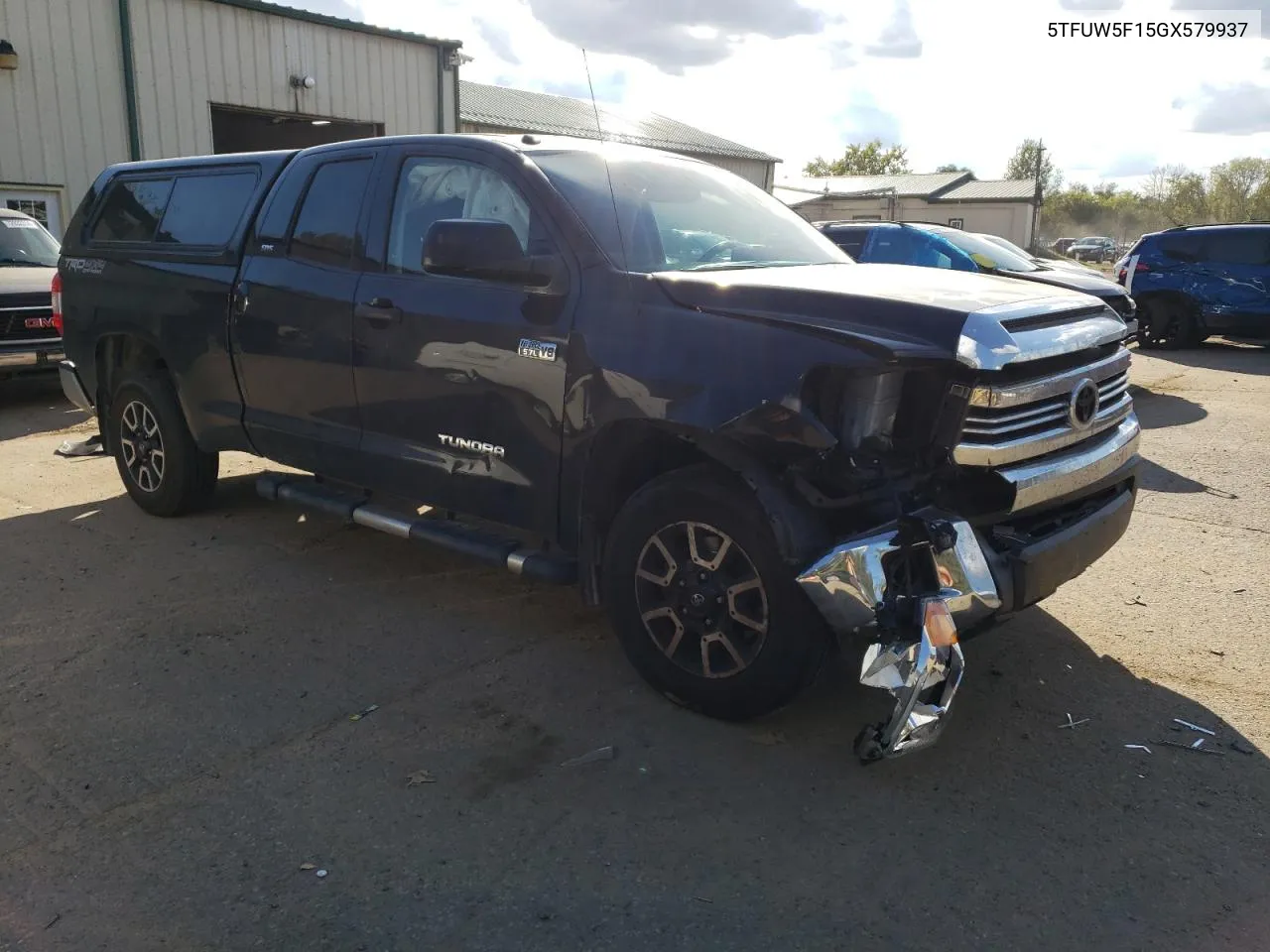 2016 Toyota Tundra Double Cab Sr VIN: 5TFUW5F15GX579937 Lot: 72762264