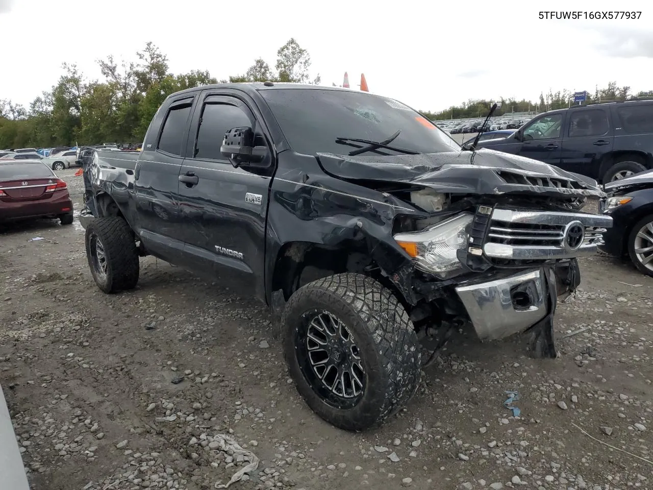 2016 Toyota Tundra Double Cab Sr VIN: 5TFUW5F16GX577937 Lot: 72908344