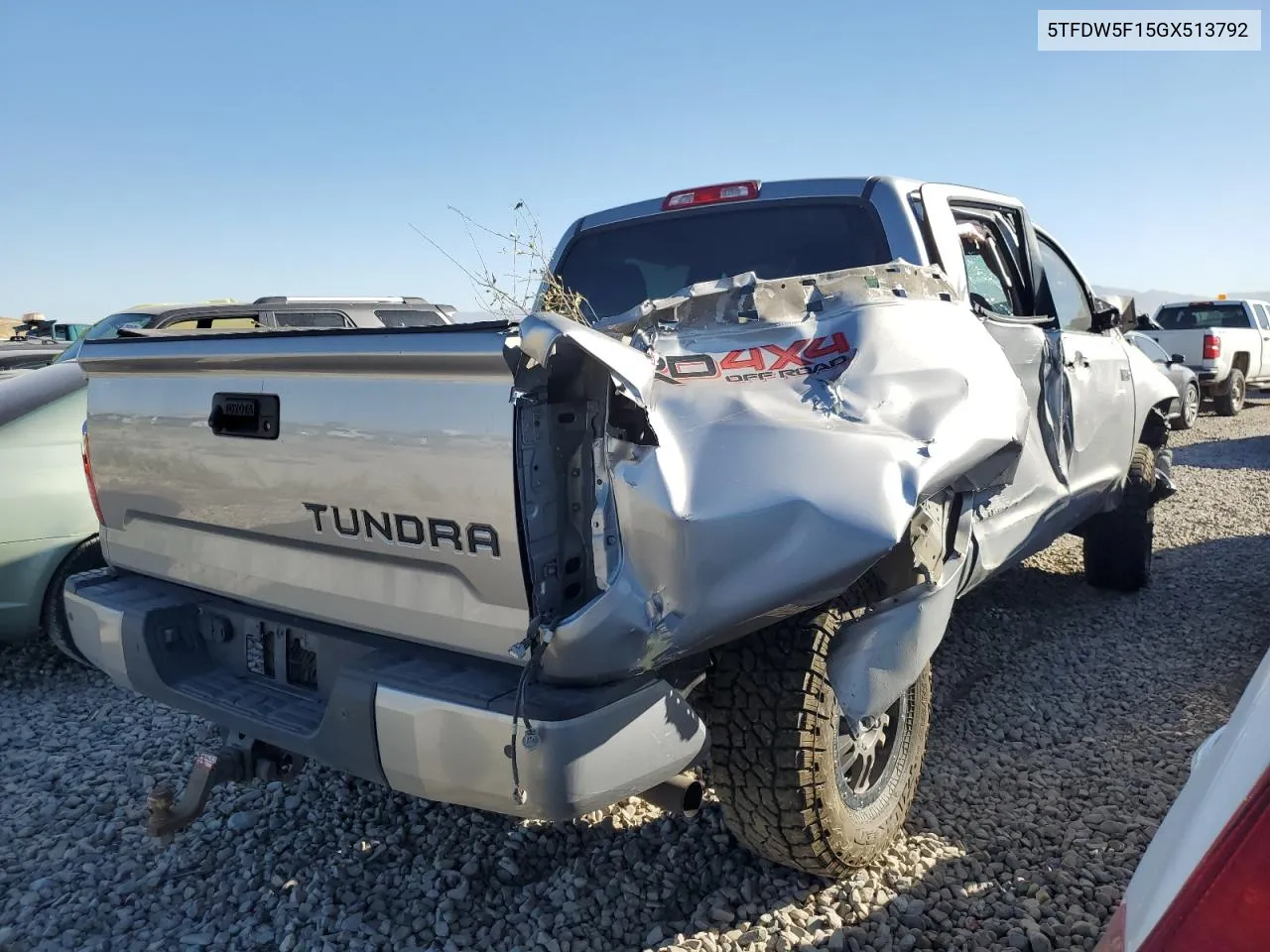 2016 Toyota Tundra Crewmax Sr5 VIN: 5TFDW5F15GX513792 Lot: 73147804