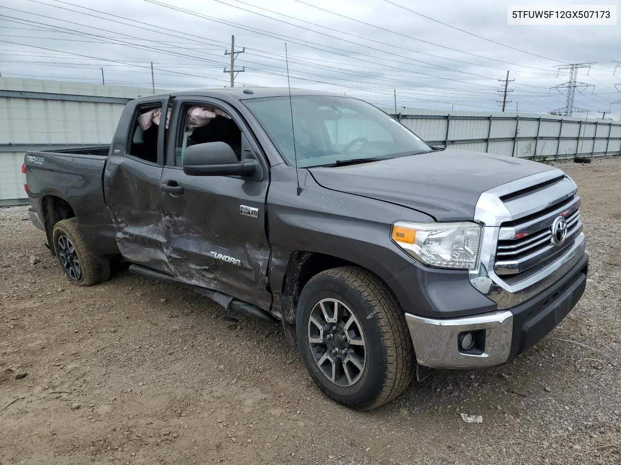 2016 Toyota Tundra Double Cab Sr VIN: 5TFUW5F12GX507173 Lot: 73194864