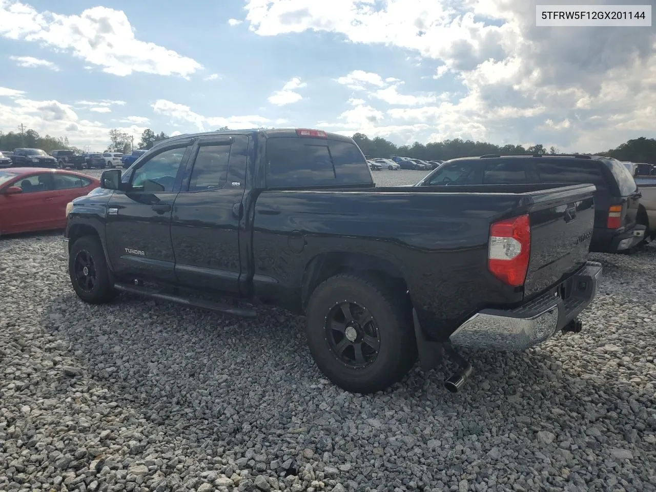 2016 Toyota Tundra Double Cab Sr VIN: 5TFRW5F12GX201144 Lot: 73207984