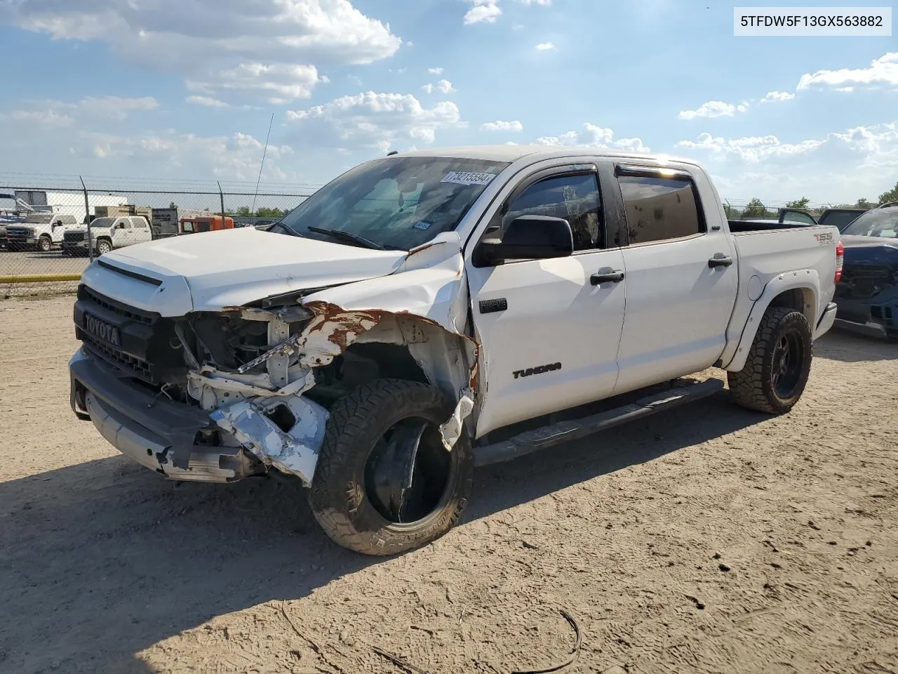 2016 Toyota Tundra Crewmax Sr5 VIN: 5TFDW5F13GX563882 Lot: 73215594