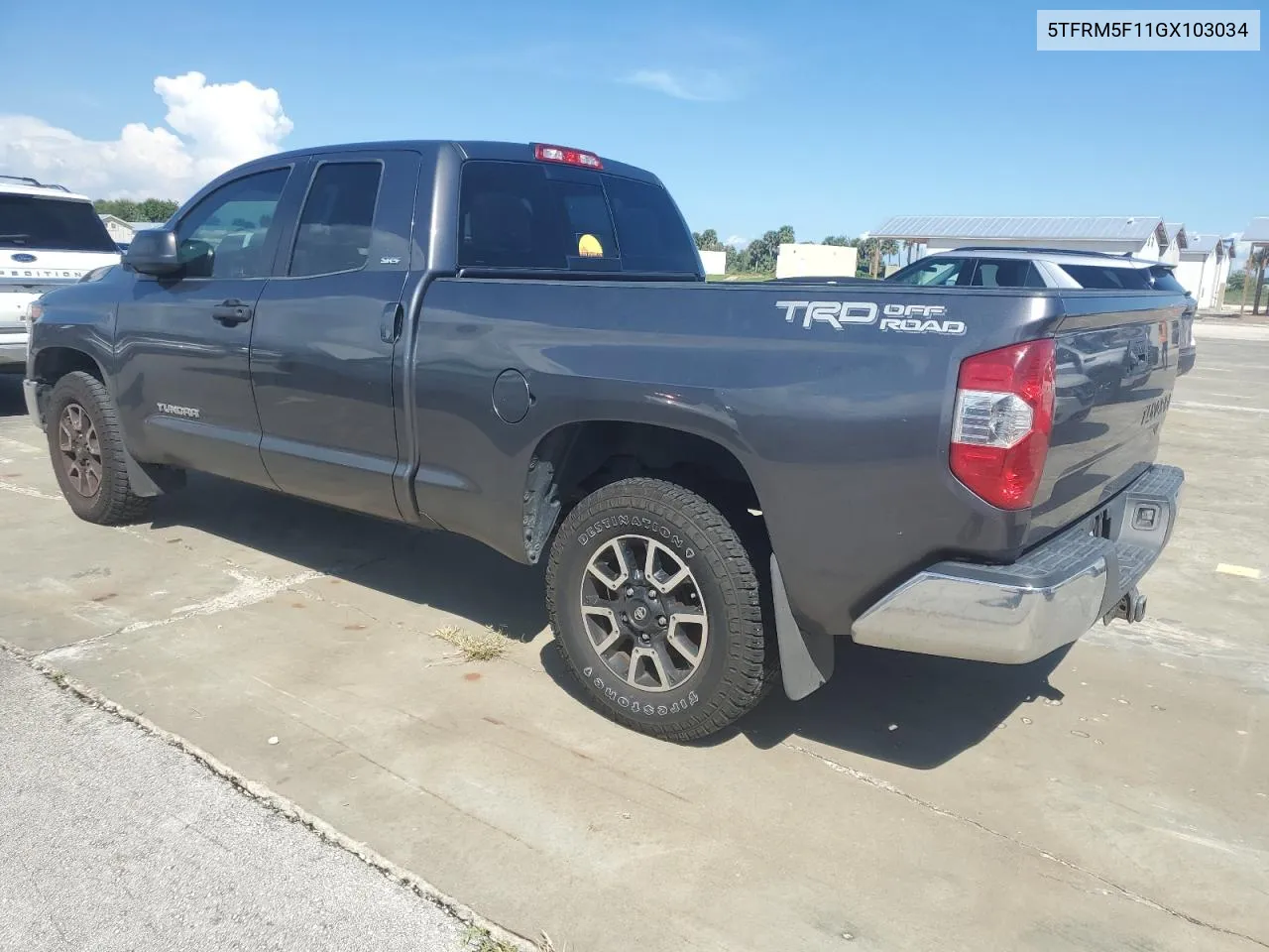 2016 Toyota Tundra Double Cab Sr VIN: 5TFRM5F11GX103034 Lot: 73836684