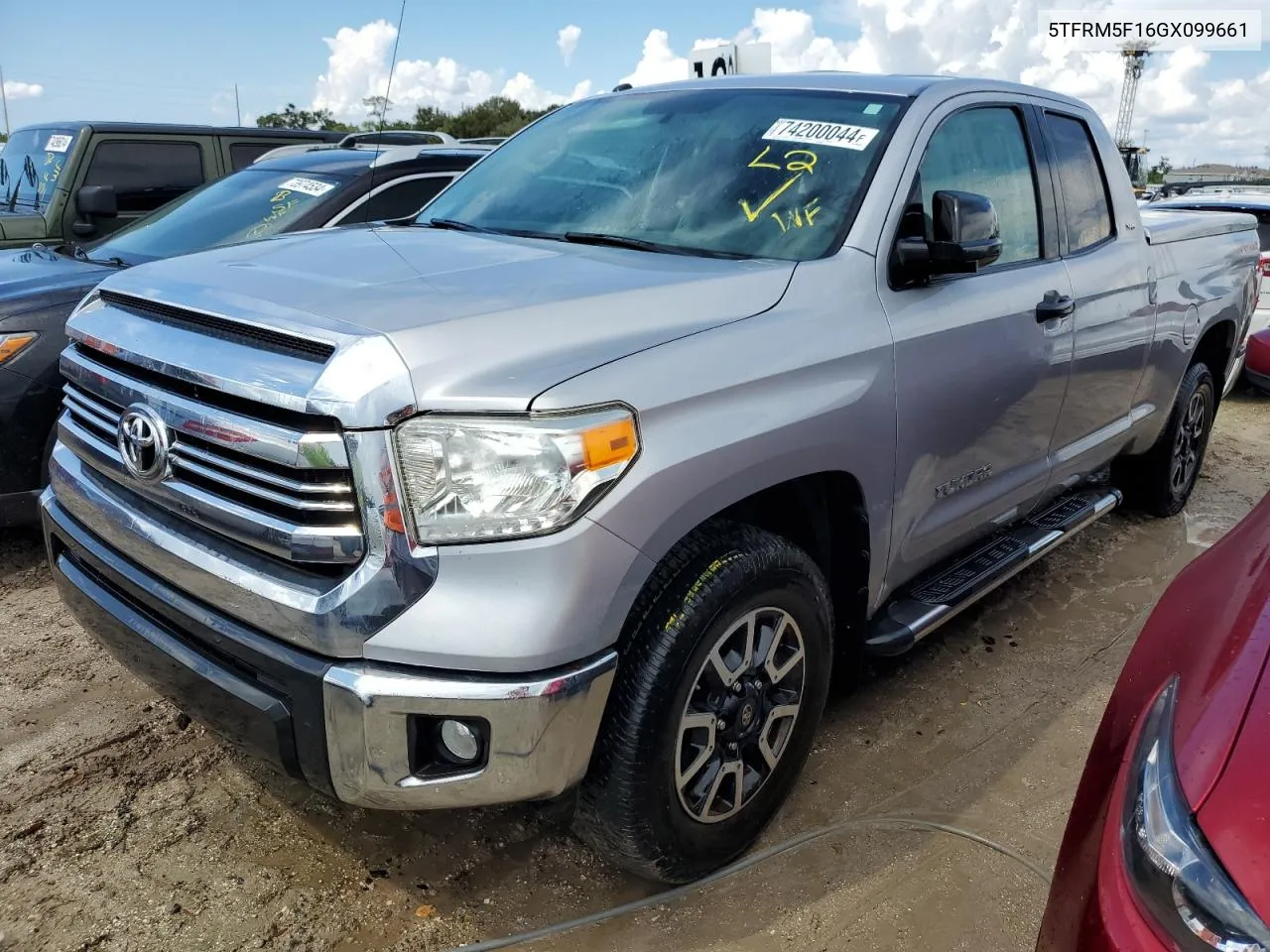 2016 Toyota Tundra Double Cab Sr VIN: 5TFRM5F16GX099661 Lot: 74200044