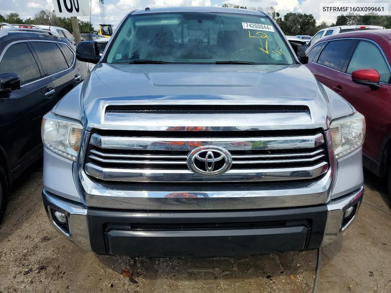 2016 Toyota Tundra Double Cab Sr VIN: 5TFRM5F16GX099661 Lot: 74200044