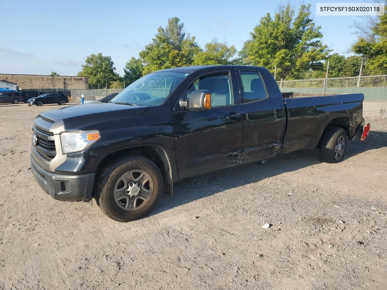 5TFCY5F15GX020118 2016 Toyota Tundra Double Cab Sr