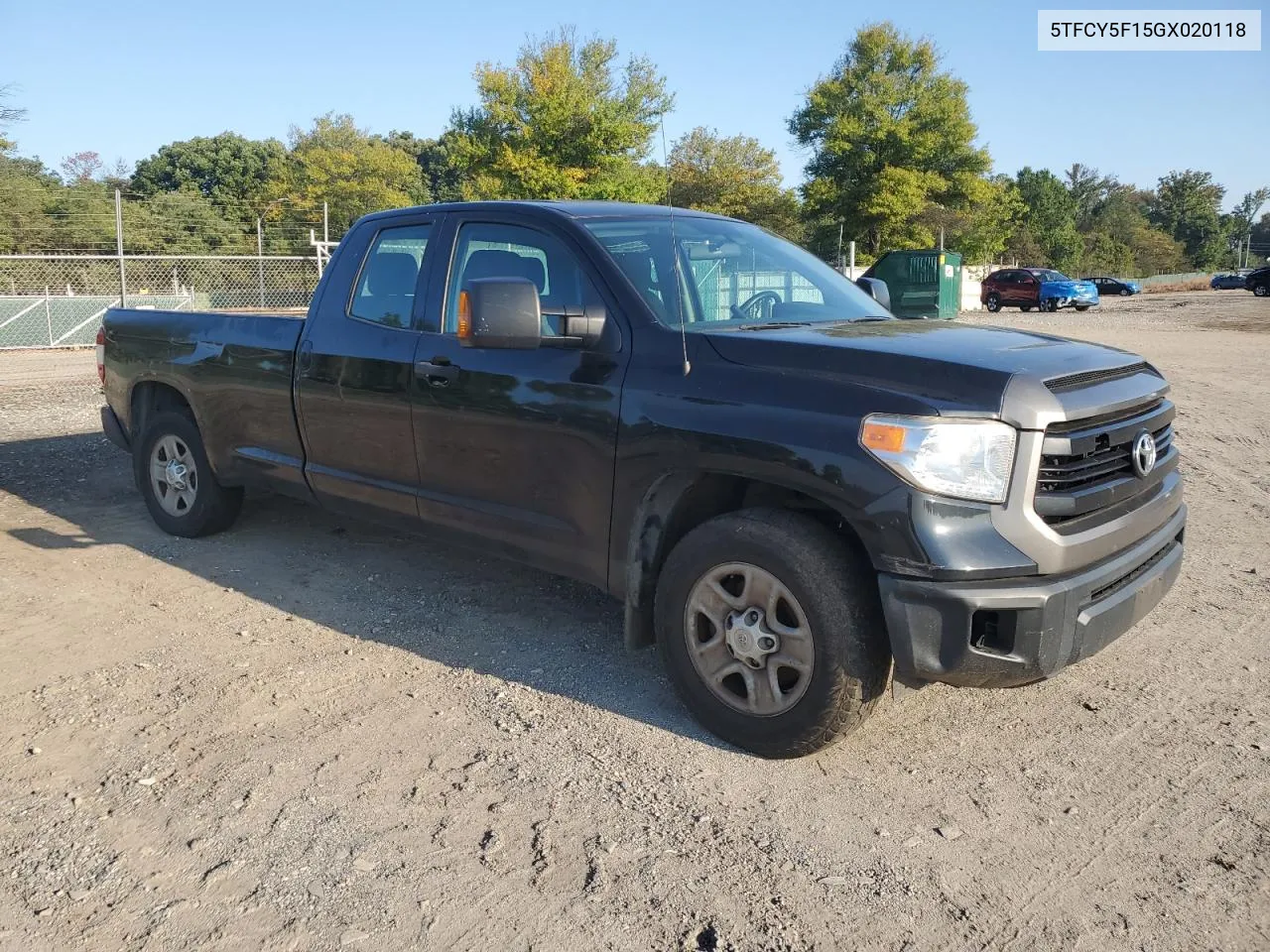 2016 Toyota Tundra Double Cab Sr VIN: 5TFCY5F15GX020118 Lot: 74260754