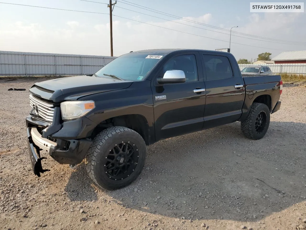 2016 Toyota Tundra Crewmax 1794 VIN: 5TFAW5F12GX491768 Lot: 74641404