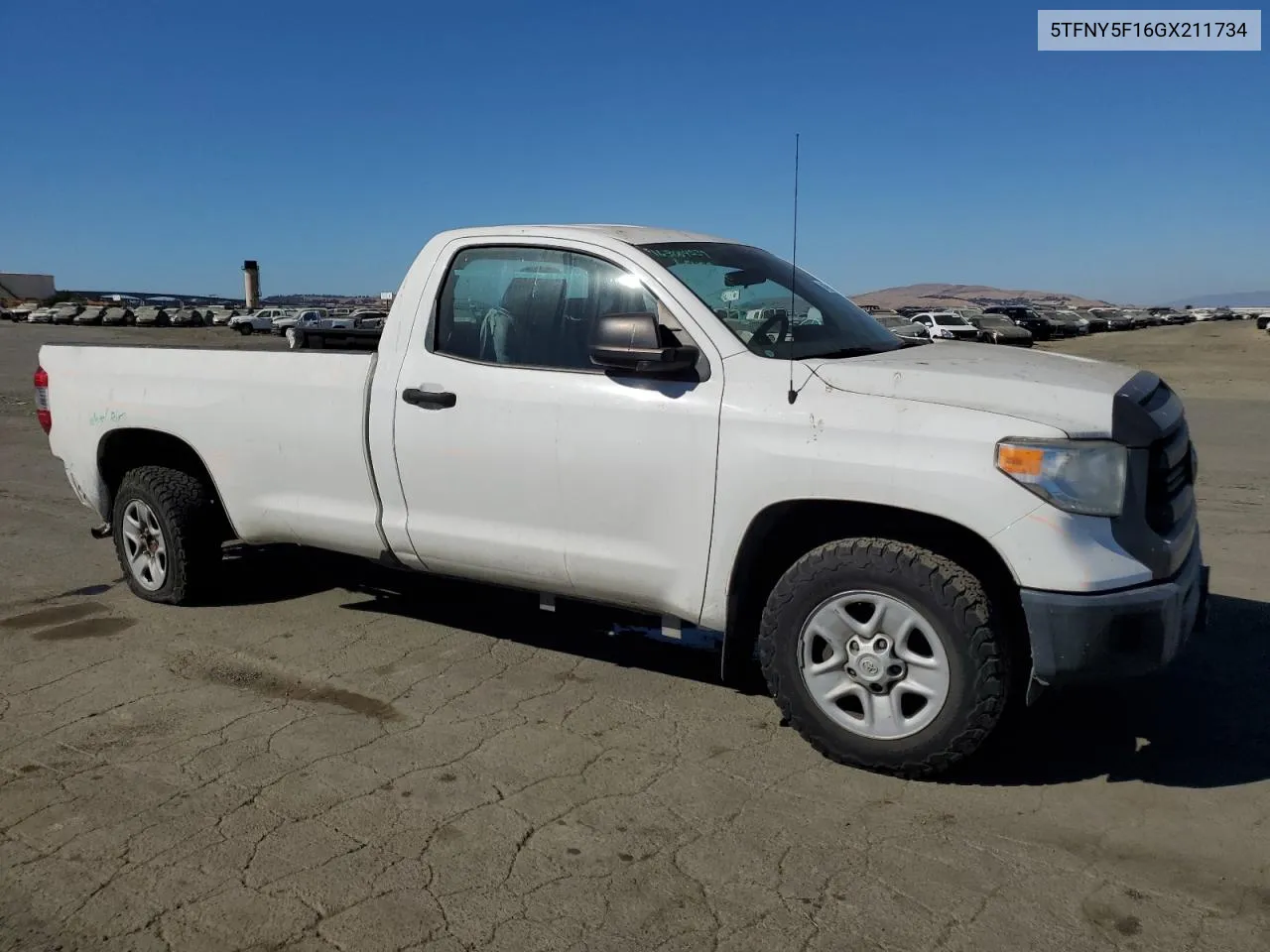 2016 Toyota Tundra Sr VIN: 5TFNY5F16GX211734 Lot: 74691404