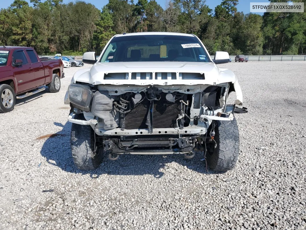 2016 Toyota Tundra Crewmax Sr5 VIN: 5TFDW5F1XGX528692 Lot: 74691574