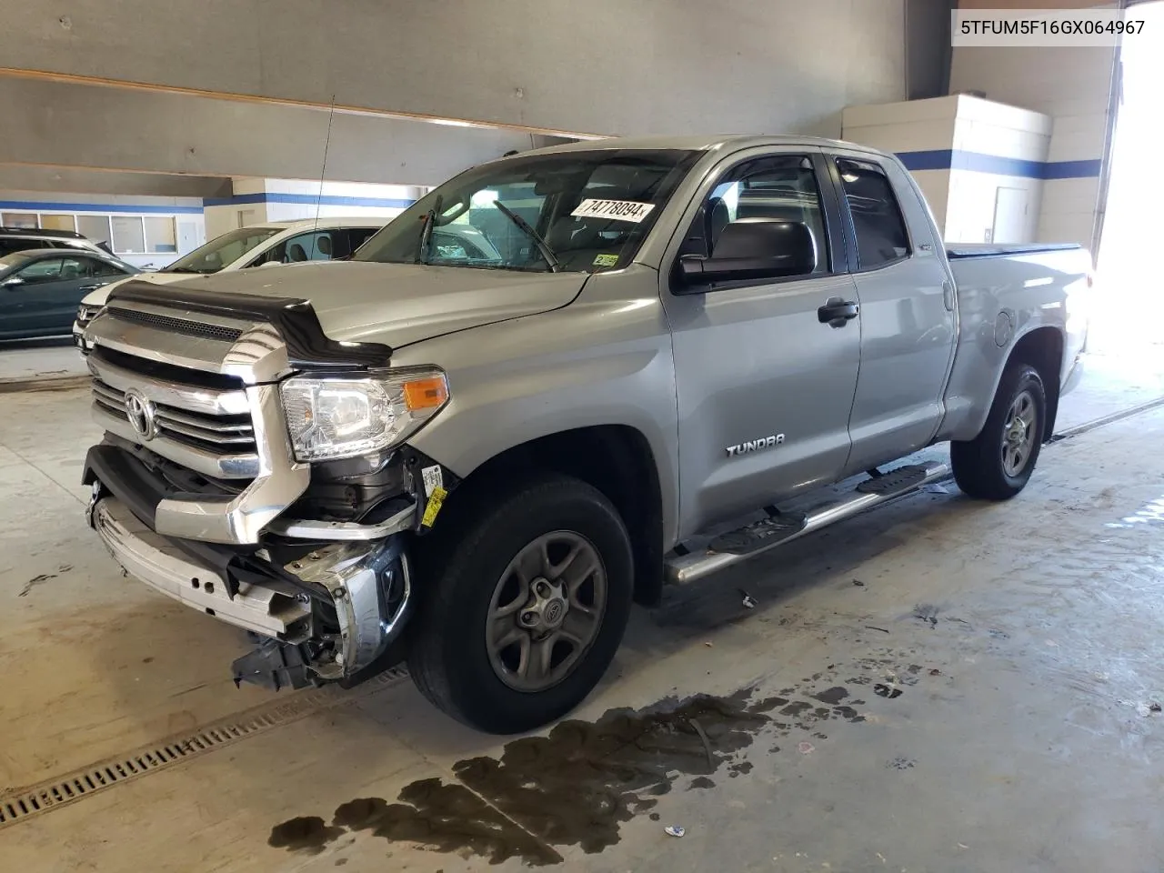 2016 Toyota Tundra Double Cab Sr VIN: 5TFUM5F16GX064967 Lot: 74778094