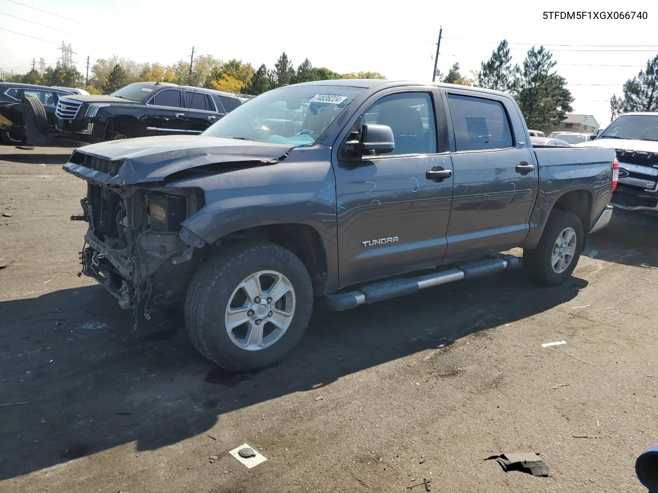 2016 Toyota Tundra Crewmax Sr5 VIN: 5TFDM5F1XGX066740 Lot: 74838224