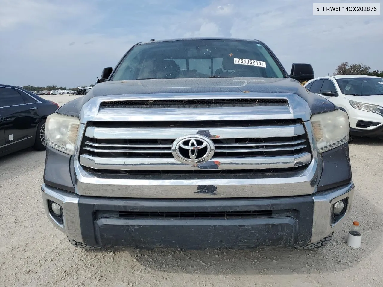 2016 Toyota Tundra Double Cab Sr VIN: 5TFRW5F14GX202876 Lot: 75106214