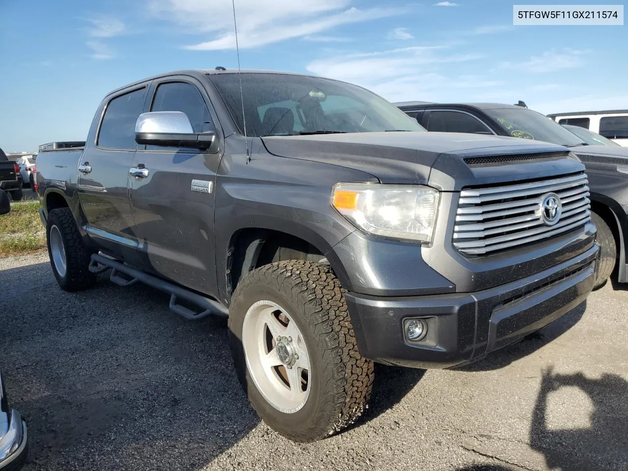 2016 Toyota Tundra Crewmax 1794 VIN: 5TFGW5F11GX211574 Lot: 75138854