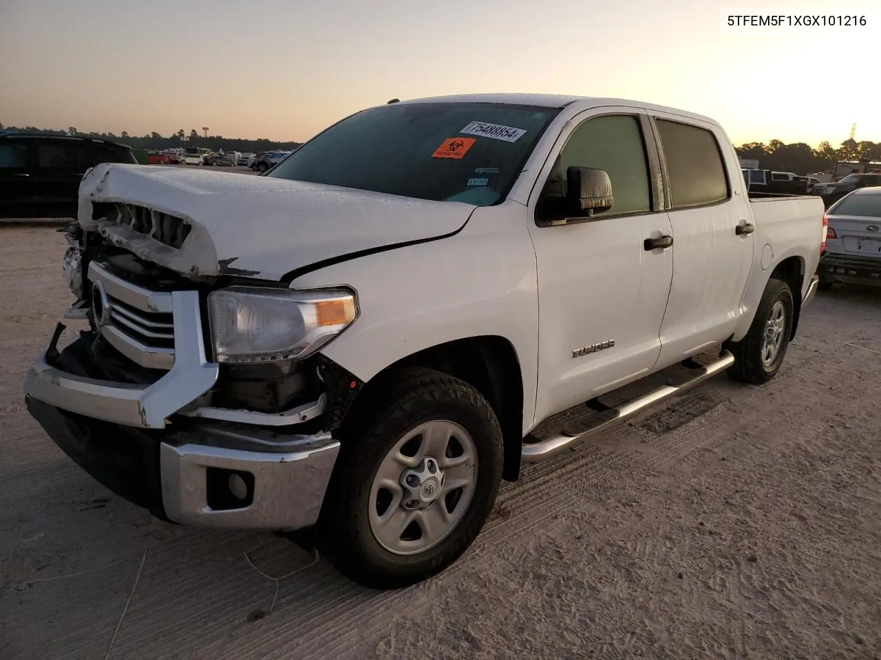 2016 Toyota Tundra Crewmax Sr5 VIN: 5TFEM5F1XGX101216 Lot: 75488854