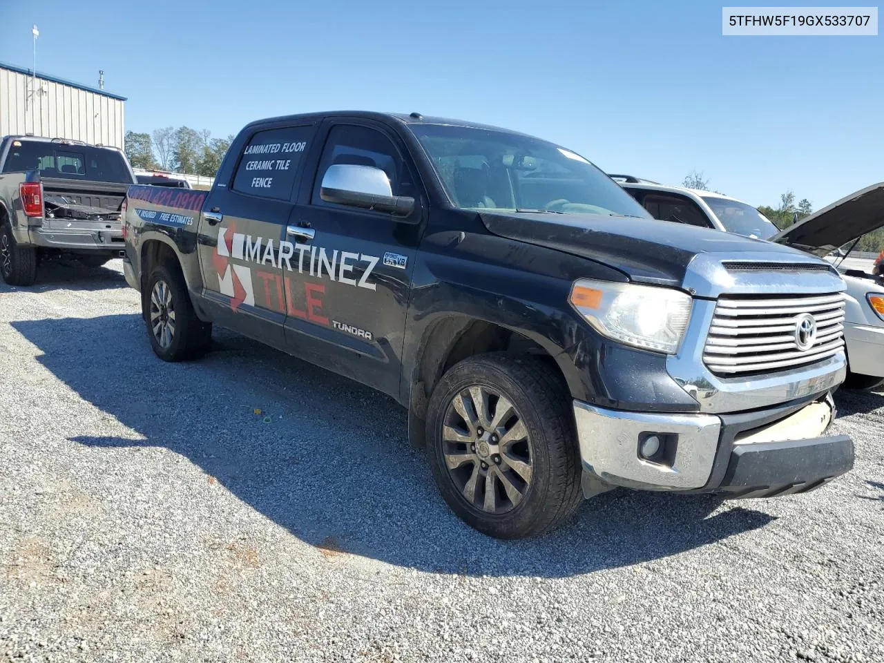 5TFHW5F19GX533707 2016 Toyota Tundra Crewmax Limited