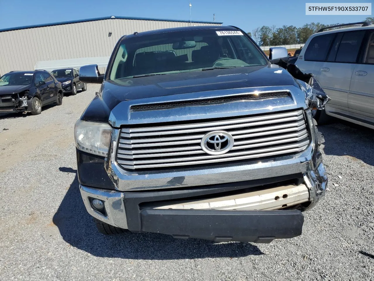 2016 Toyota Tundra Crewmax Limited VIN: 5TFHW5F19GX533707 Lot: 76136544