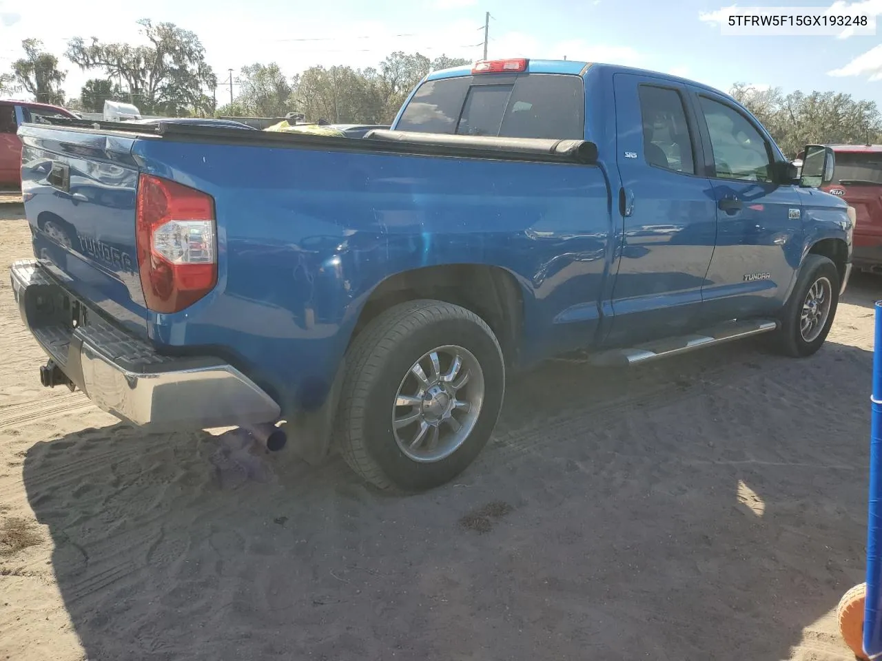 2016 Toyota Tundra Double Cab Sr VIN: 5TFRW5F15GX193248 Lot: 76263334