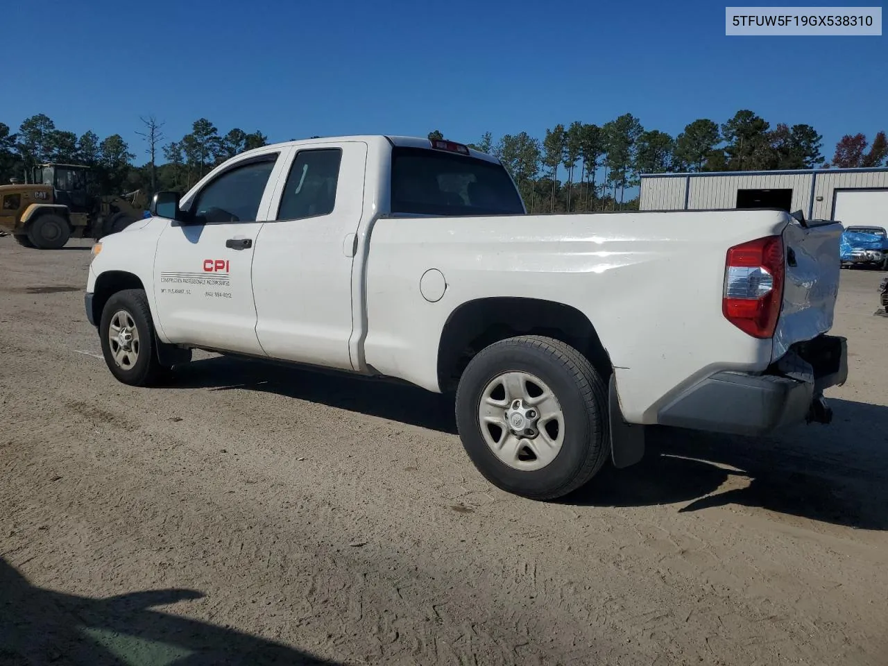 2016 Toyota Tundra Double Cab Sr VIN: 5TFUW5F19GX538310 Lot: 77072744