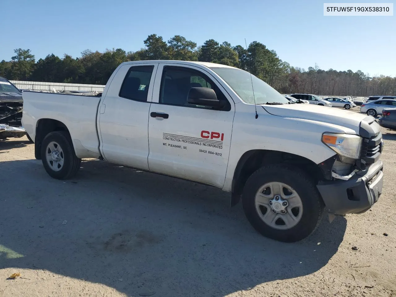 5TFUW5F19GX538310 2016 Toyota Tundra Double Cab Sr