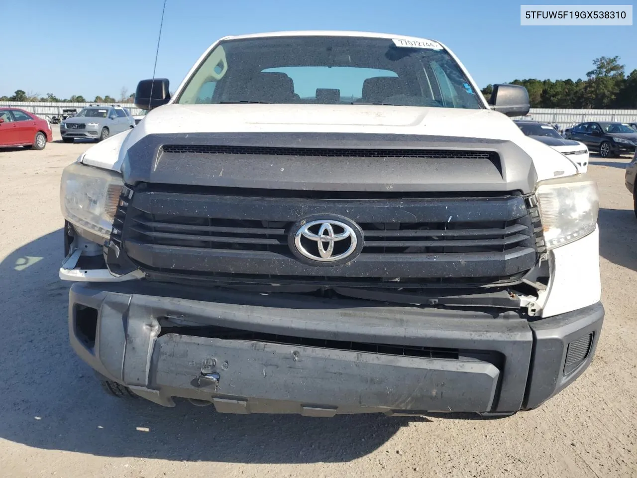 2016 Toyota Tundra Double Cab Sr VIN: 5TFUW5F19GX538310 Lot: 77072744