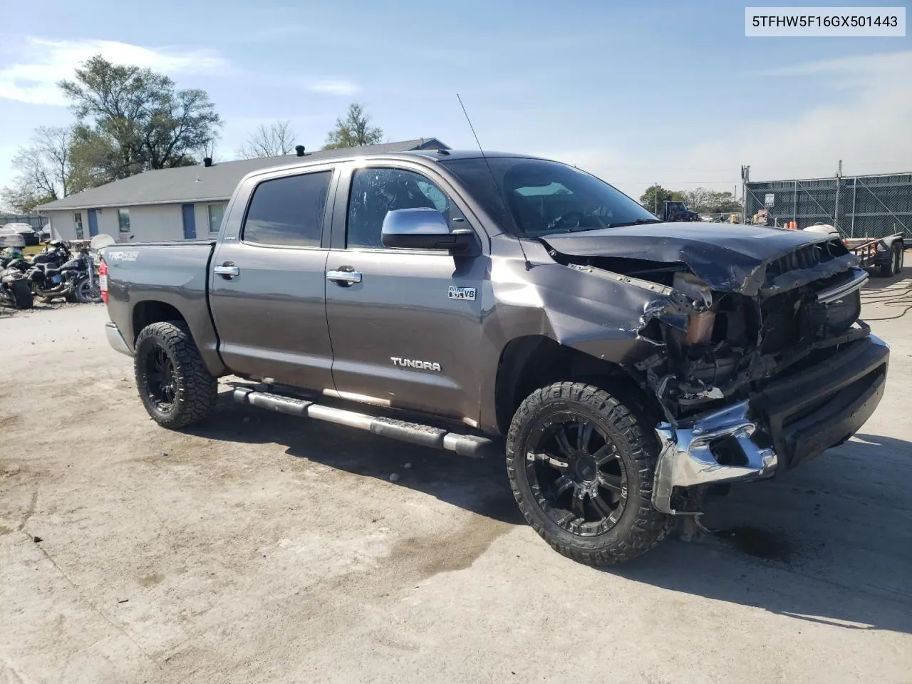 2016 Toyota Tundra Crewmax Limited VIN: 5TFHW5F16GX501443 Lot: 77225294