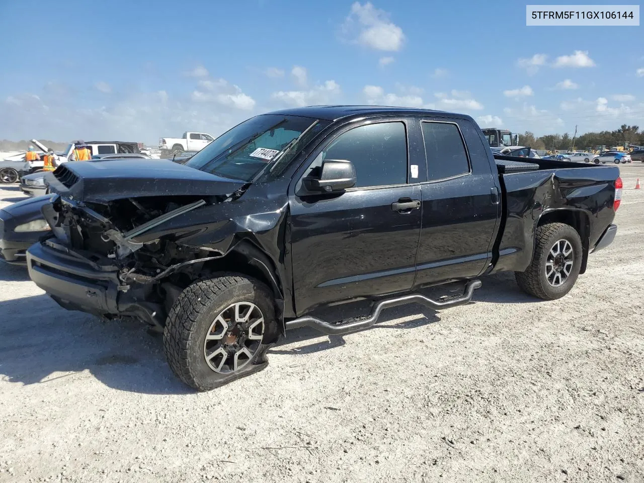 2016 Toyota Tundra Double Cab Sr VIN: 5TFRM5F11GX106144 Lot: 77440704