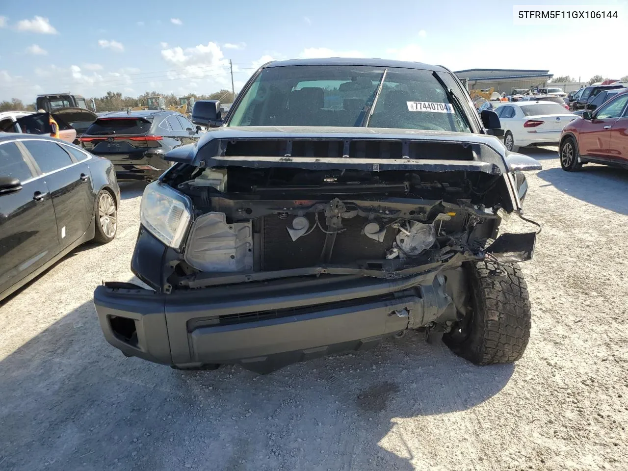 2016 Toyota Tundra Double Cab Sr VIN: 5TFRM5F11GX106144 Lot: 77440704