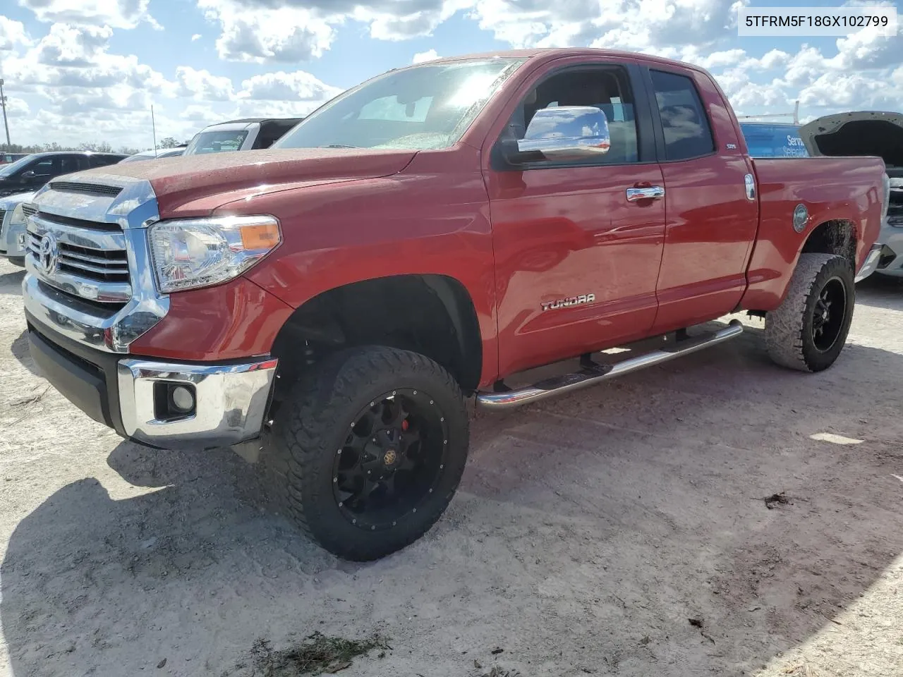 2016 Toyota Tundra Double Cab Sr VIN: 5TFRM5F18GX102799 Lot: 77982664