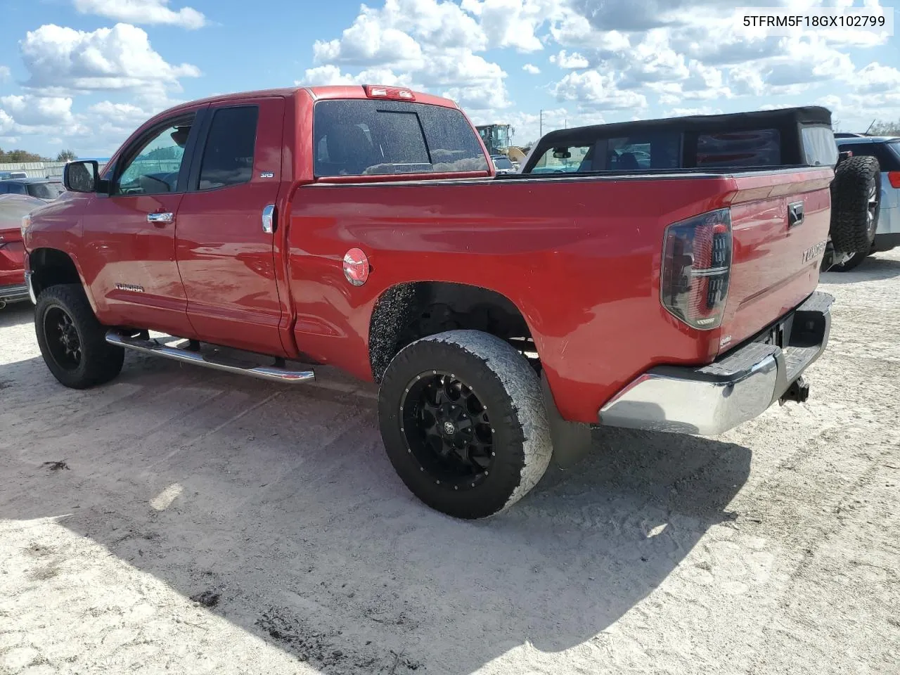 2016 Toyota Tundra Double Cab Sr VIN: 5TFRM5F18GX102799 Lot: 77982664