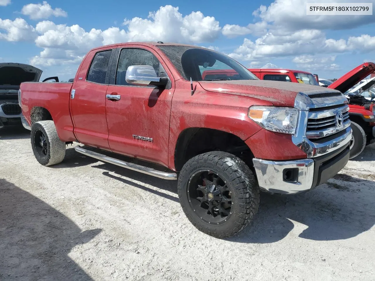 2016 Toyota Tundra Double Cab Sr VIN: 5TFRM5F18GX102799 Lot: 77982664