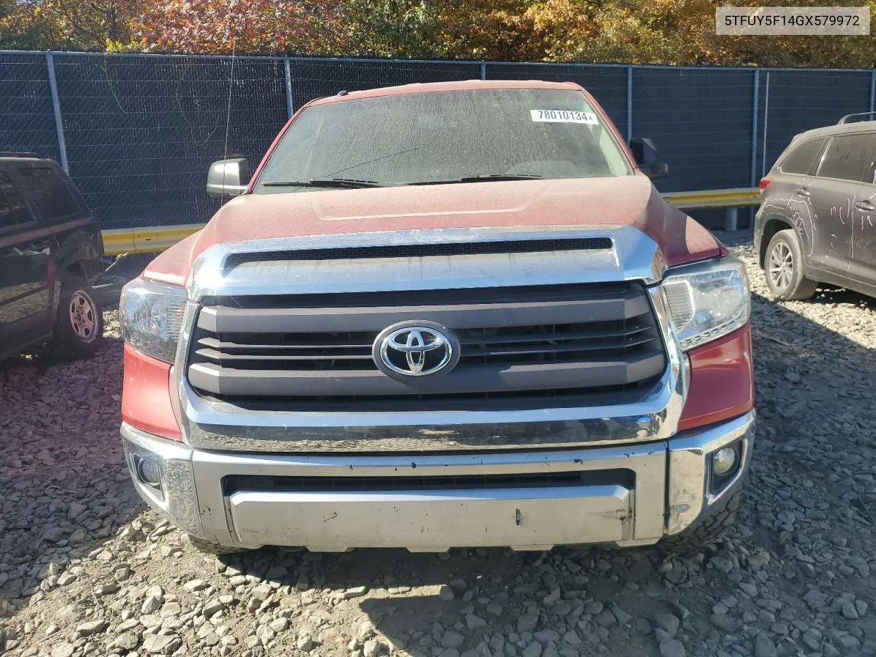 2016 Toyota Tundra Double Cab Sr VIN: 5TFUY5F14GX579972 Lot: 78010134