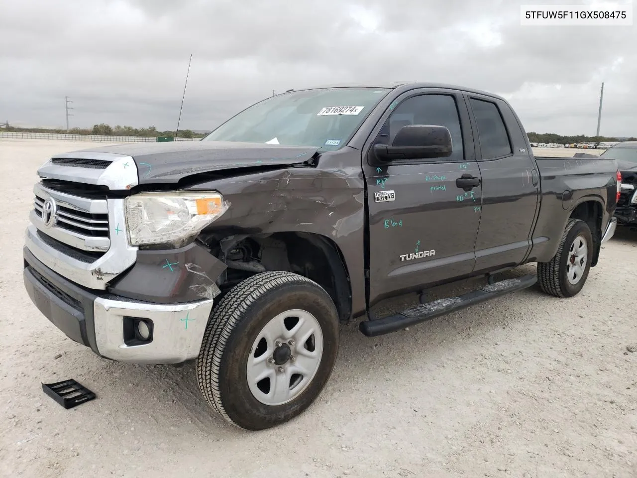 5TFUW5F11GX508475 2016 Toyota Tundra Double Cab Sr