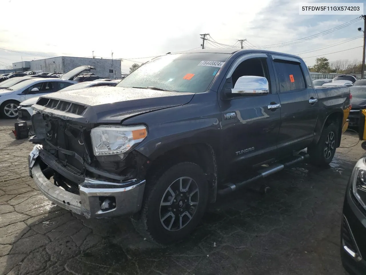 2016 Toyota Tundra Crewmax Sr5 VIN: 5TFDW5F11GX574203 Lot: 78448824