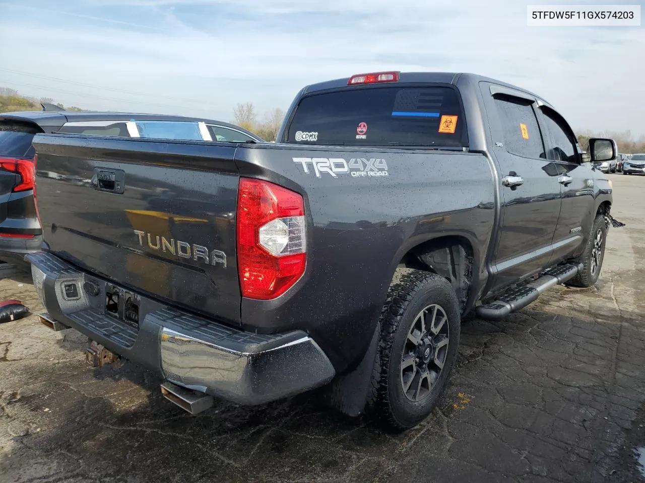 2016 Toyota Tundra Crewmax Sr5 VIN: 5TFDW5F11GX574203 Lot: 78448824