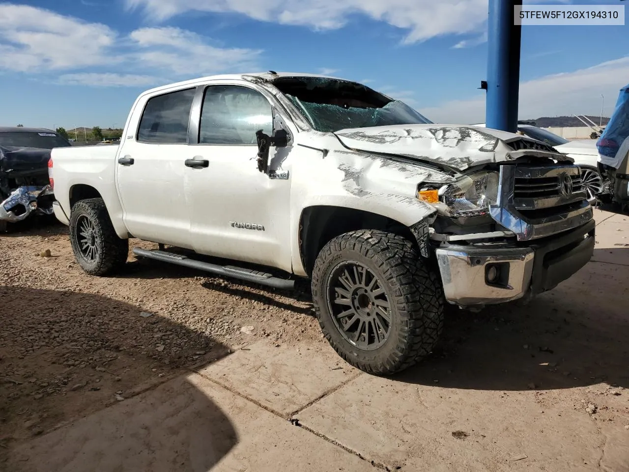 2016 Toyota Tundra Crewmax Sr5 VIN: 5TFEW5F12GX194310 Lot: 78489764