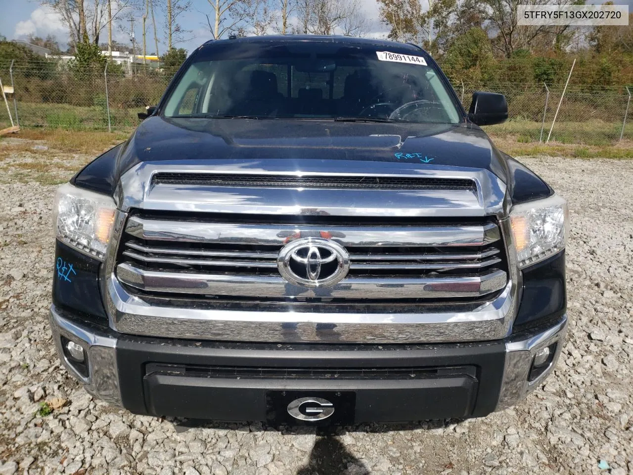 2016 Toyota Tundra Double Cab Sr VIN: 5TFRY5F13GX202720 Lot: 78991144