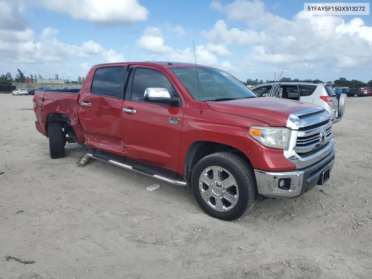 2016 Toyota Tundra Crewmax 1794 VIN: 5TFAY5F15GX513272 Lot: 79259894