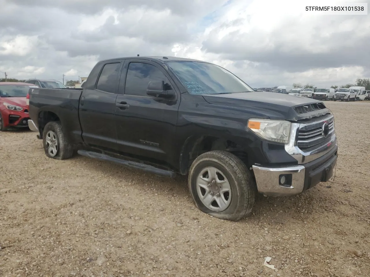 2016 Toyota Tundra Double Cab Sr VIN: 5TFRM5F18GX101538 Lot: 79824824