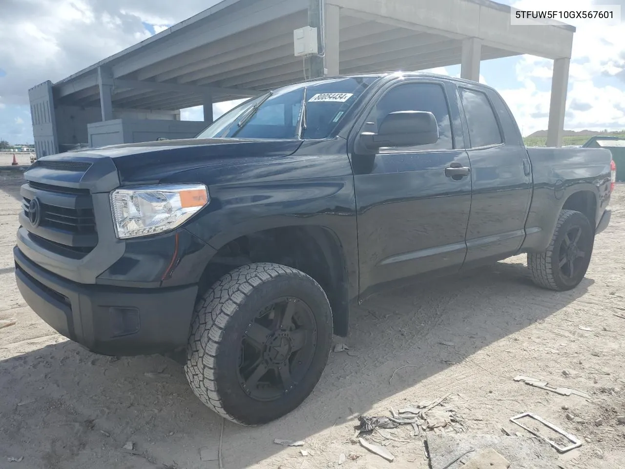 2016 Toyota Tundra Double Cab Sr VIN: 5TFUW5F10GX567601 Lot: 80054434