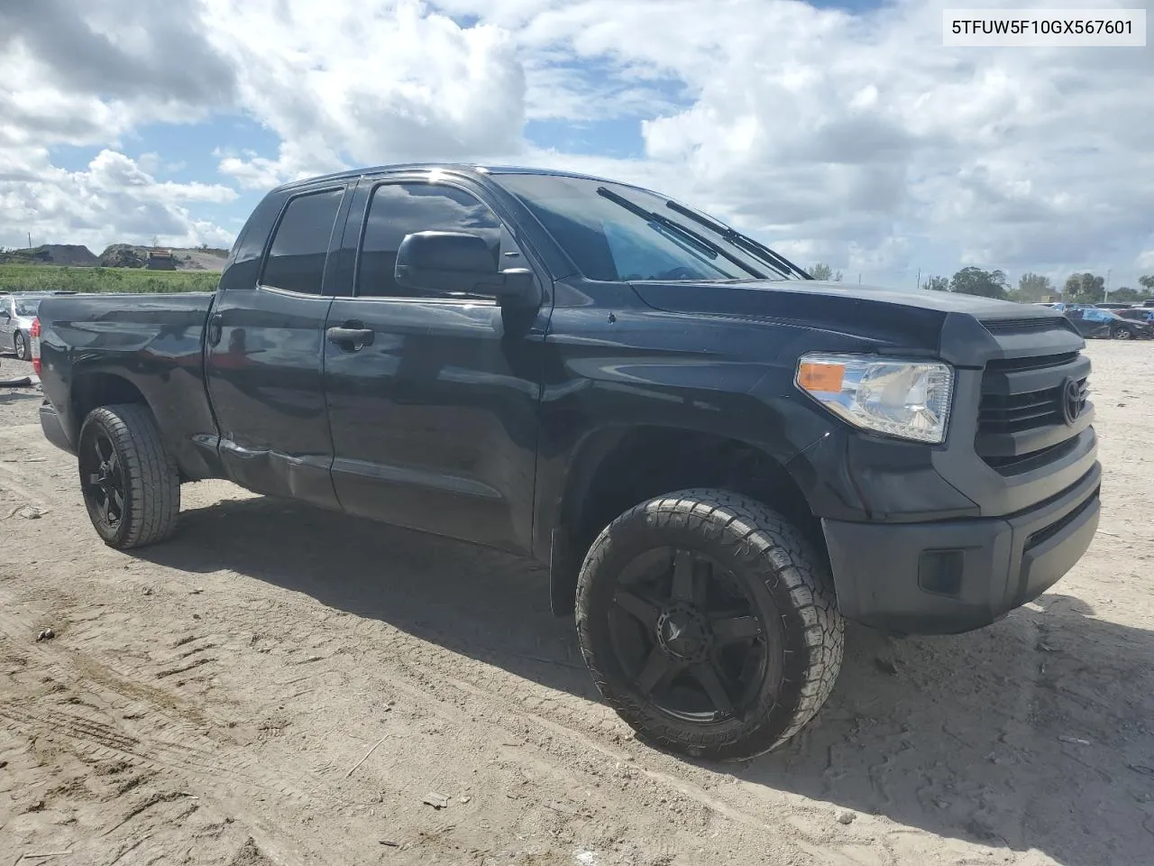 2016 Toyota Tundra Double Cab Sr VIN: 5TFUW5F10GX567601 Lot: 80054434