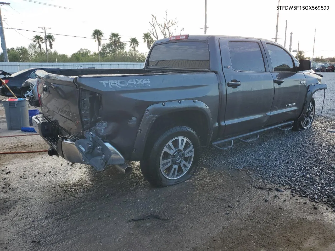 2016 Toyota Tundra Crewmax Sr5 VIN: 5TFDW5F15GX569599 Lot: 80737654