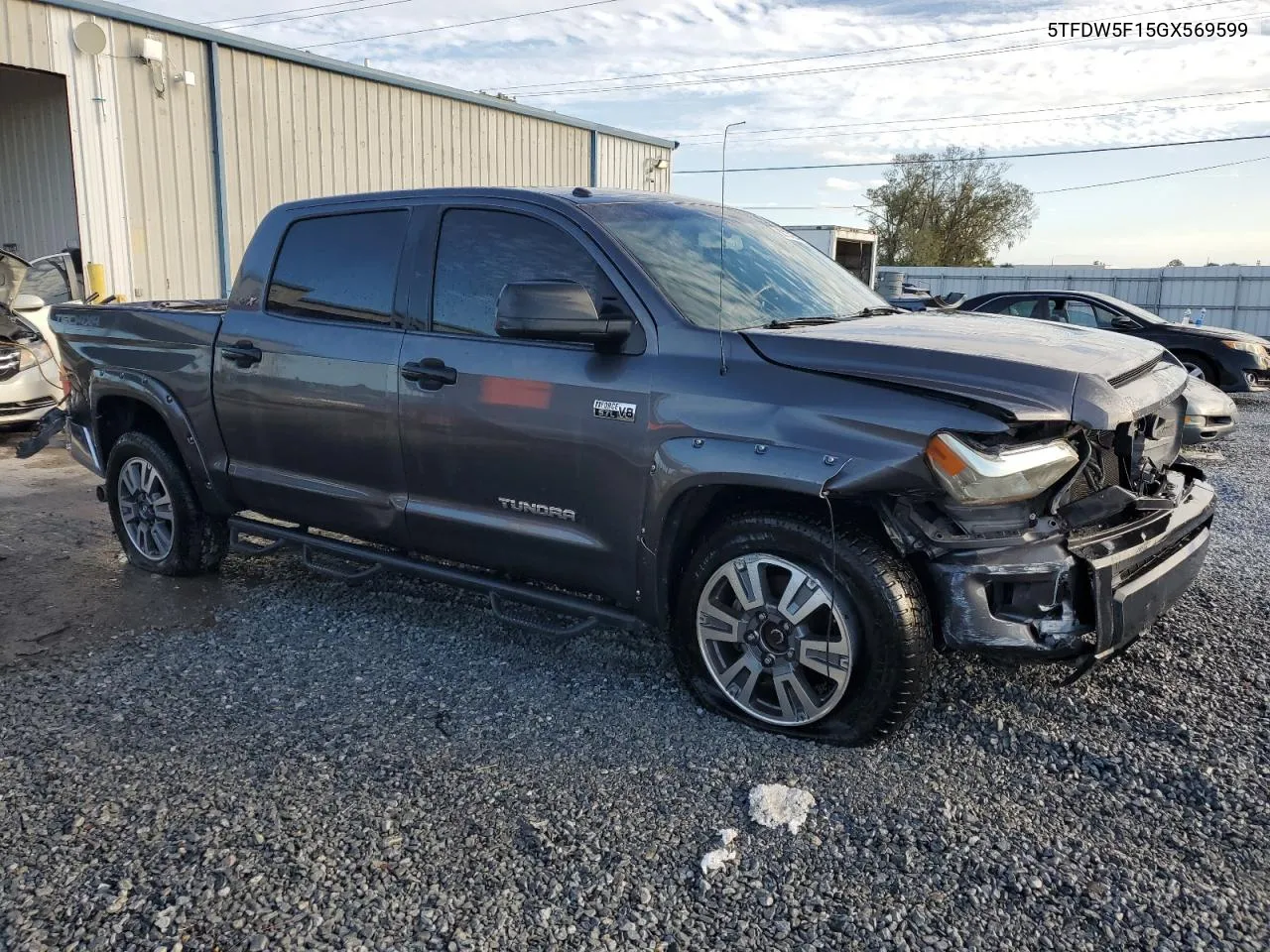 2016 Toyota Tundra Crewmax Sr5 VIN: 5TFDW5F15GX569599 Lot: 80737654