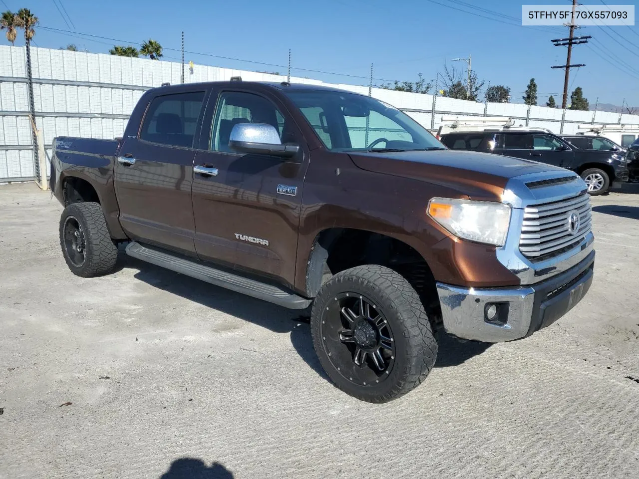 2016 Toyota Tundra Crewmax Limited VIN: 5TFHY5F17GX557093 Lot: 81341484