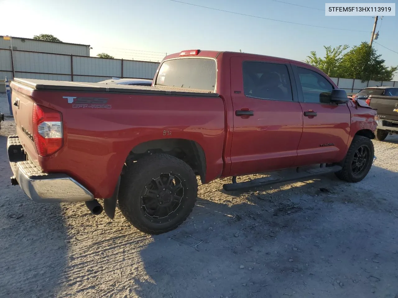 2017 Toyota Tundra Crewmax Sr5 VIN: 5TFEM5F13HX113919 Lot: 60348054