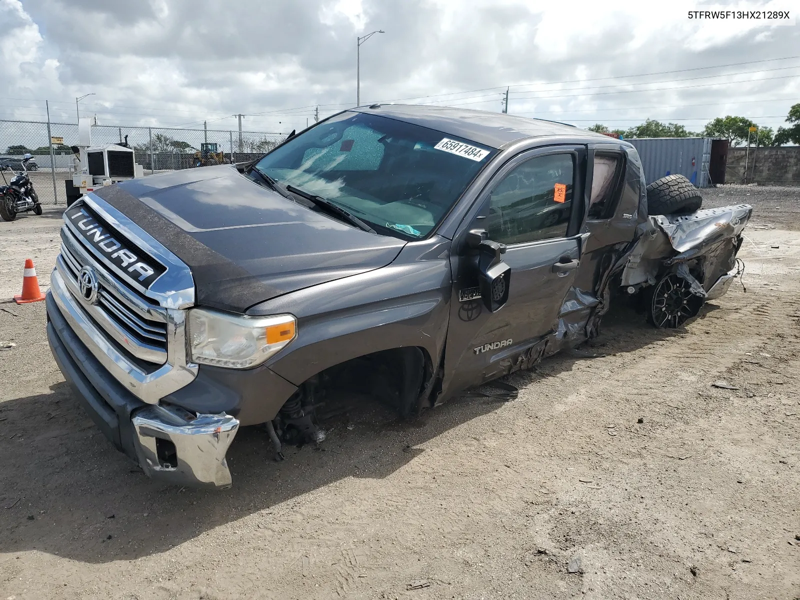 2017 Toyota Tundra Double Cab Sr VIN: 5TFRW5F13HX21289X Lot: 65917484